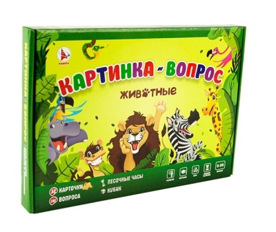 Ракета. Настольная игра "Картинка вопрос Животные" арт.Р3104