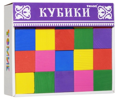 Кубики "Цветные" 20 шт (Томик) 2323