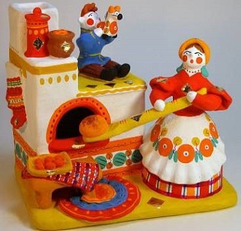 Композиция «Печка» (Барыня и дети на печи)