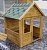 Детский домик для двора из дерева без покраски