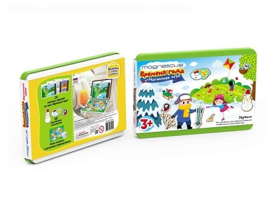 Magneticus.Магнитная игра "Времена года" в металлической коробке