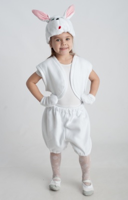 Зайчик (шапочка + жилет  + лапки + штанишки с хвостиком)