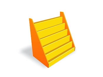 Стеллаж-витрина для книг «Добрый уголок»