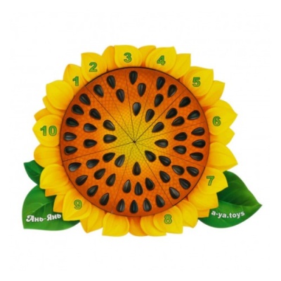 Пазл-сортер Подсолнух-счет