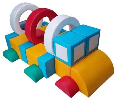 Детский конструктор «Бензовоз» (23 модулей) (Размер: куб 30см)