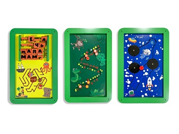 Набор игровых панелей-лабиринтов №1 (Пираты, Джунгли, Космолет)