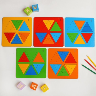 Сложи треугольник №1 (Н.Семенова) (Оксва)