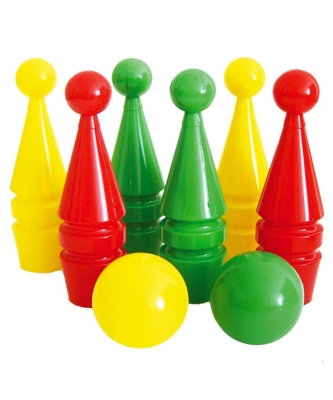 Игра «Кегли» 8пр.(кегли 6шт., шар 2шт.)