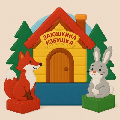 Набор мягких модулей "Заюшкина избушка"