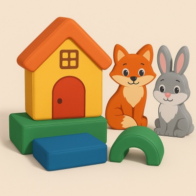 Набор мягких модулей "Заюшкина избушка"