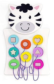 Бизиборд «Любопытная зебра»