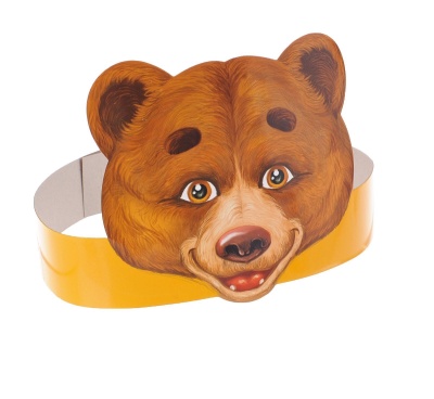 Маска на ободке «Медведь»