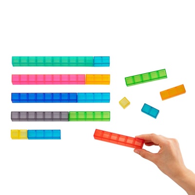 Числовые блоки (74 шт). Набор с буклетом заданий