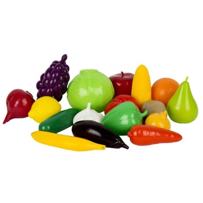 Набор «Фрукты и овощи» пластик