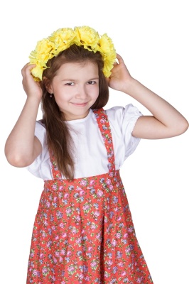 Венок из искусственных цветов