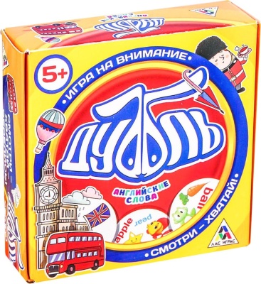 Лас Играс. 2579446 Игра на реакцию и внимание "Дуббль Английские слова