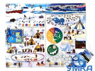 Бизиборд (дидактическая панель) настенный СЕВЕРНЫЙ КРАЙ