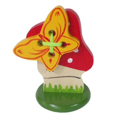 Мухомор с бабочкой шнуровка на подст.(RNToys)