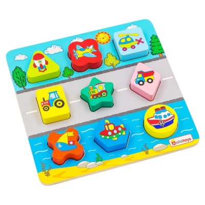 Сортер "Транспорт", 9 деталей