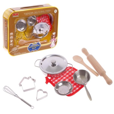 Набор металлической посудки «Маленький повар»