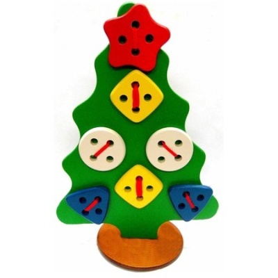 Елка-шнуровка геометрическая на подст.(RNToys)