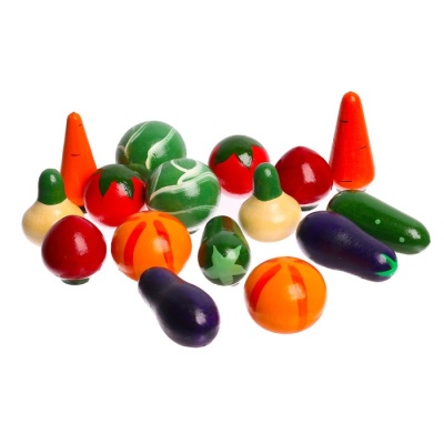 «Овощи» крашеные, набор 14 шт.