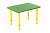 Детский стол КУЗЯ (зеленый+желтый)