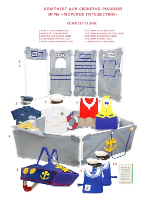 Комплект для сюжетно - ролевой игры "Морское путешествие"