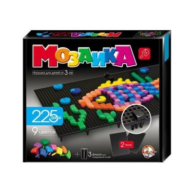 Мозаика фигурная 225 шт/9 цв. (Десятое королевство)