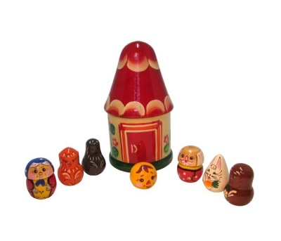 Колобок.Пальчиковый театр в домике (RNToys)