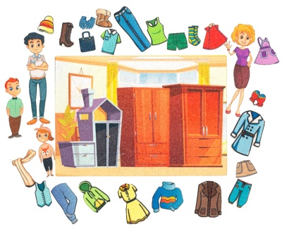 Изучаем одежду фетр (27дет.) LIP1295