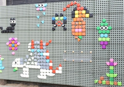 STEM Геометрические колышки, 256 шт (8 цветов) набор 2