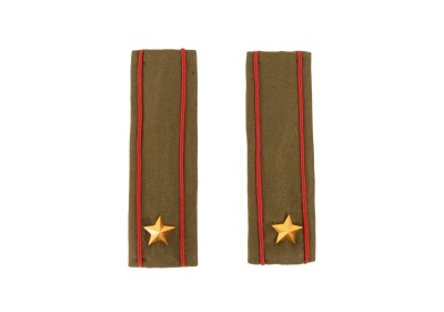 Погоны (2 штуки)  со звездой из желтого металла
