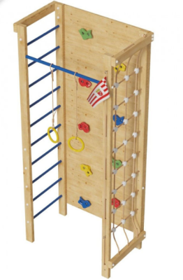 Деревянный спортивный уголок, Джейк, крепление к стене