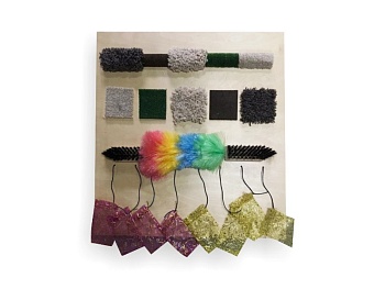 Настенный модуль для тактильных ощущений «Трогать и изучать»