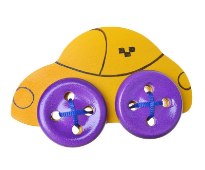 Машинка Желтая шнуровка (RNToys)