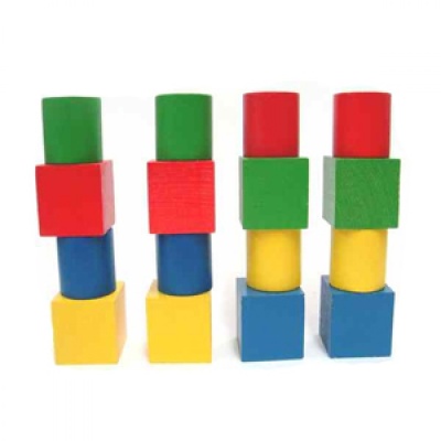 Набор геометрических фигур цветной (16шт.) (RNToys)