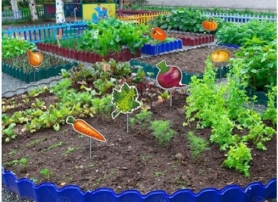 Комплект табличек "Огород" для грядок 12 предметов