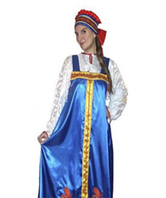 Русская Красавица (синий сарафан)