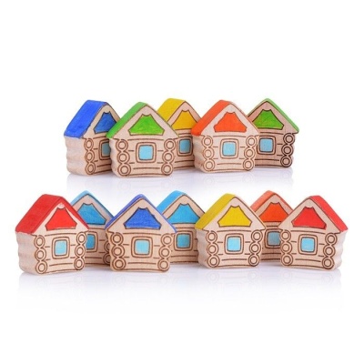 Счетный материал Домики (12 шт)(RNToys)