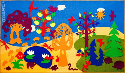 Фиолетовый лес Предметно-игровая среда (ковролин) (1,5*2,5 м) (Воскобович)