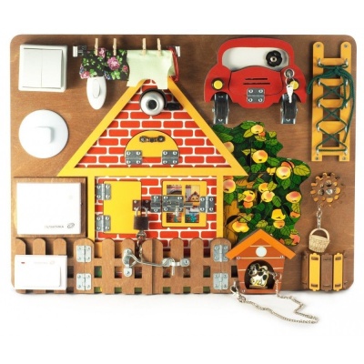 Развивающая доска №3 арт.7904 "Загородный дом" (36х49, дерево) /8