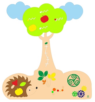 Декоративно-развивающая панель «На лесной опушке» №1