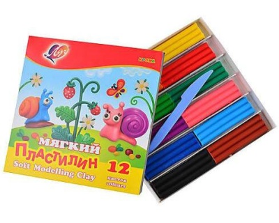 Луч. Пластилин "Кроха" 12 цв. арт.23С 1484-08 /20В