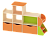 Стенка для игрушек Паровозик