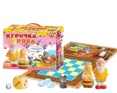 Курочка Ряба Настольная игра для малышей фишки-игрушки