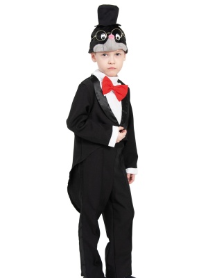 Крот во фраке (маска-шапочка со шляпой, фрак с брюками) арт. 8060