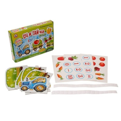 Игра на липучках "Считай-ка. Овощи" арт.03270 (Стиль)