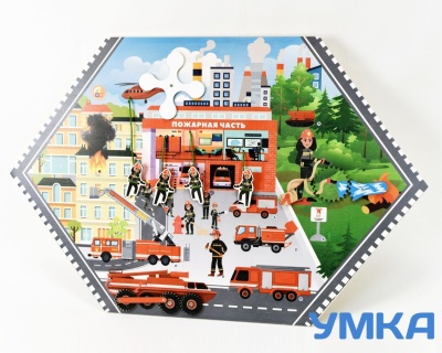 Бизиборд настенный ПОЖАРНЫЙ. Серия ИЗУЧАЕМ ПРОФЕССИИ
