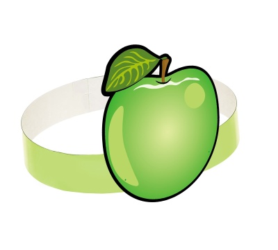  Маска-ободок «Яблоко», картон